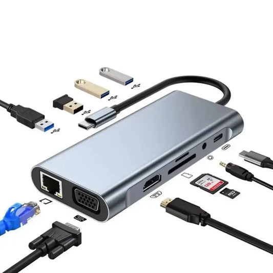 Maximize Your Productivity with the 11-in-1 USB-C Hub Docking Station Cloud Core