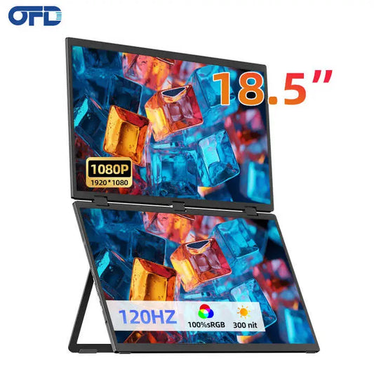 360°Foldable Portable Lcd Monitor 18.5 Inch Portable Monitor Driverless Computer Screen Cloud Core