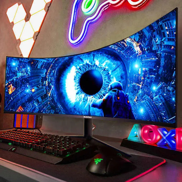 49 Inch 5K Monitor 75Hz Curvo De 49 Pulgadas Computer Monitor PC Curved Gaming Monitor Cloud Core