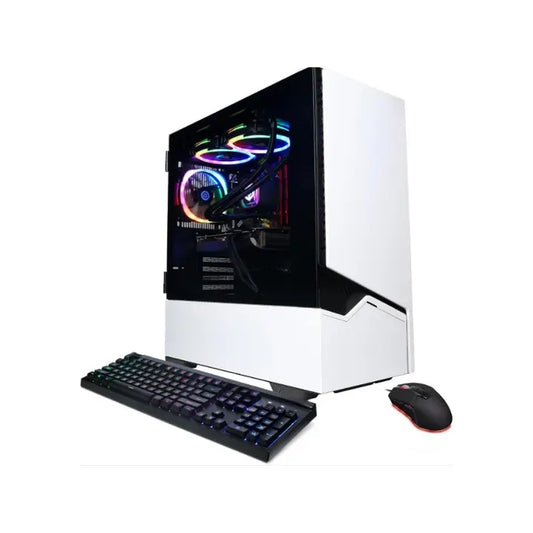 CyberPowerPC Gamer Liquid Cool Gaming PC, 7800X3D 4.2GHz, GeForce RTX 4070 Super 12GB, 32GB DDR5 Cloud Core