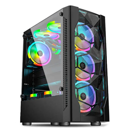 SNOWMAN Gaming Pc Case ATX ITX M-ATX Mid Tower Gamer Cabinet Customization Gaming Transparent Computer Case Towers Cloud Core