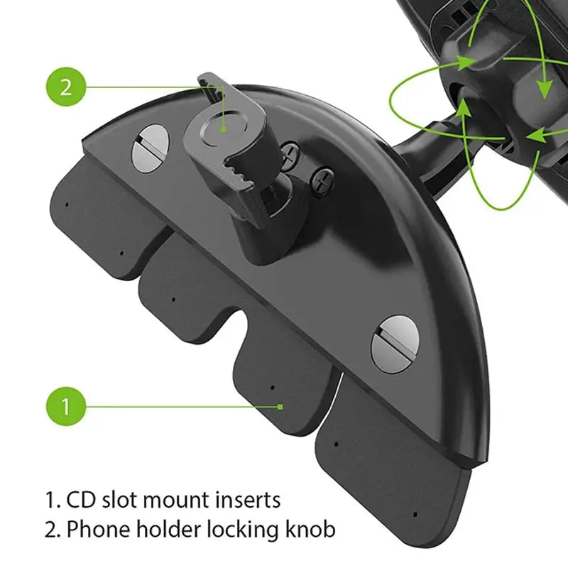 Car CD Slot Mobile Phone Holder Accessories 17mm Ball Head Base for Car CD Slot Mount for iPhone Samsung Xiaomi GPS Brackets Cloud Core