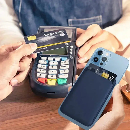 Luxury Magnetic Leather Wallet Case for iPhone 17/16/15/14/13/12 pro Max - Card Holder Phone Bag Cover Accessory Cloud Core