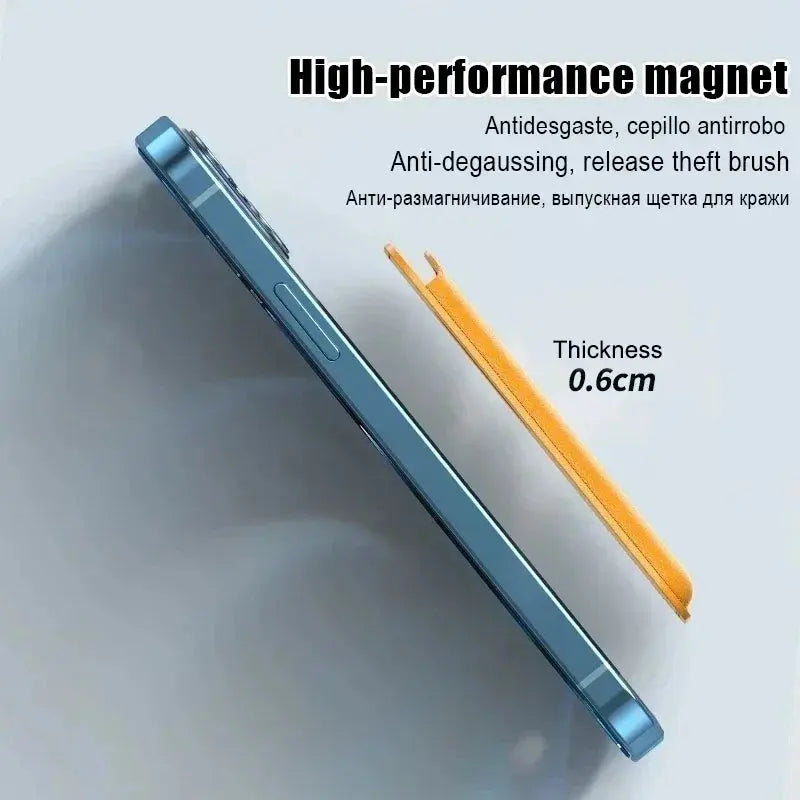 Luxury Magnetic Leather Wallet Case for iPhone 17/16/15/14/13/12 pro Max - Card Holder Phone Bag Cover Accessory Cloud Core