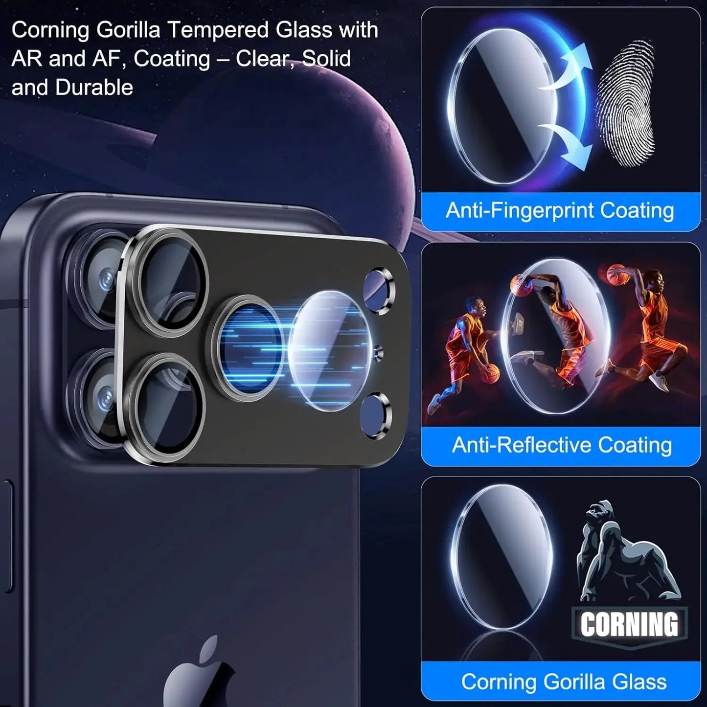 Metal Glass Camera Lens Protector Yij Cover For iPhone 17 Pro Max 17 Air 17 Plusi 17Pro Protection Ziai Phone Accessories Black Cloud Core