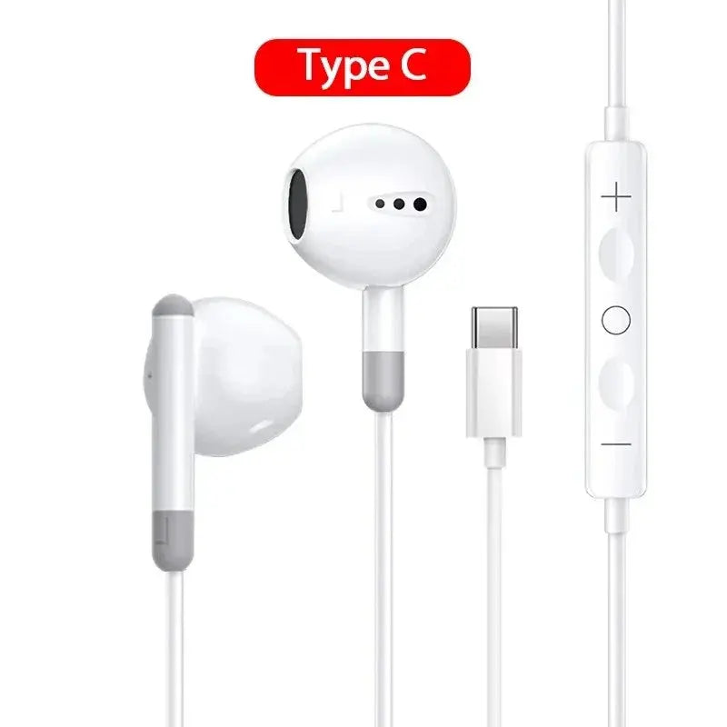 Original Wired Earphones For iPhone 17 16 15 Pro Max In-Ear Earbuds 14 13 12 Headphones For Samsung Xiaomi Headsets Accessories Cloud Core