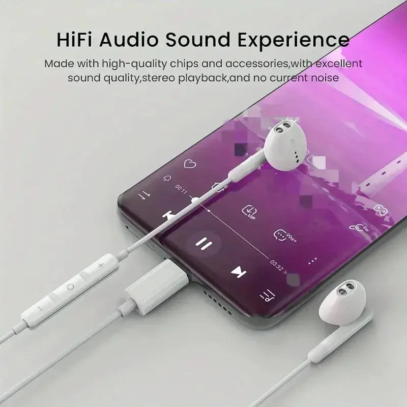 Original Wired Earphones For iPhone 17 16 15 Pro Max In-Ear Earbuds 14 13 12 Headphones For Samsung Xiaomi Headsets Accessories Cloud Core
