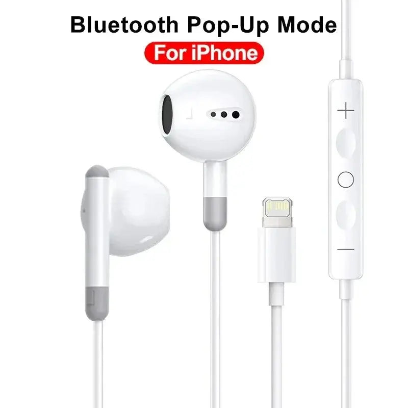 Original Wired Earphones For iPhone 17 16 15 Pro Max In-Ear Earbuds 14 13 12 Headphones For Samsung Xiaomi Headsets Accessories Cloud Core