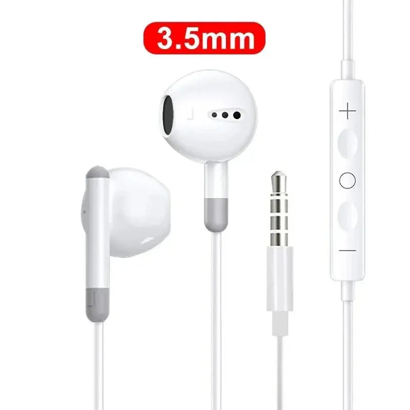 Original Wired Earphones For iPhone 17 16 15 Pro Max In-Ear Earbuds 14 13 12 Headphones For Samsung Xiaomi Headsets Accessories Cloud Core