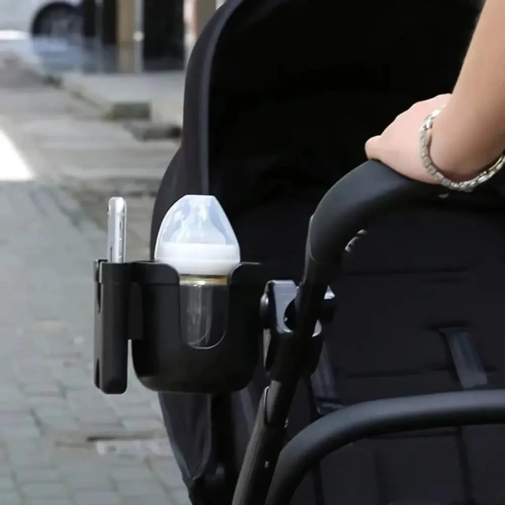 Pram Cup Holders Children's Stroller Bottle Holders Pram Bottle Holders Anti-Slip Design Pram Accessories Mobile Phone Holders Cloud Core