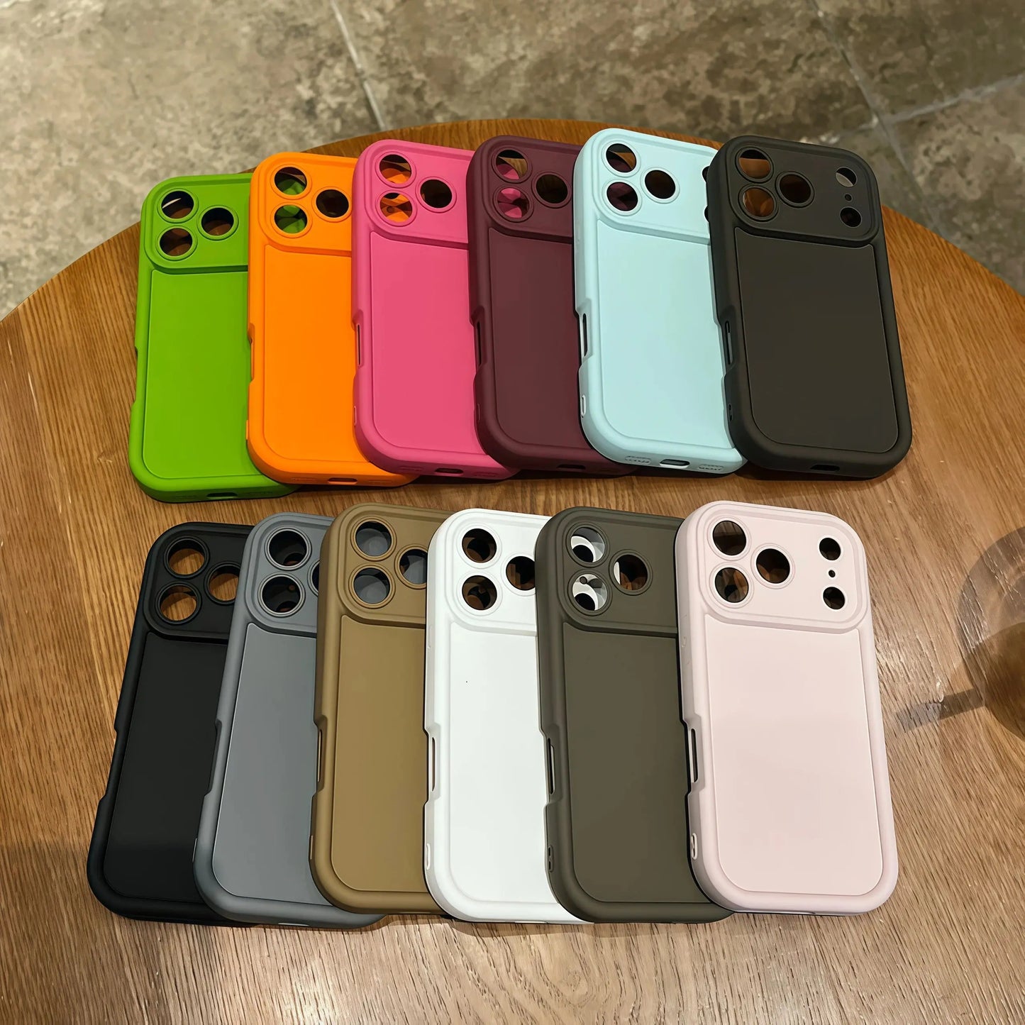 Thickened Shockproof Case for iPhone 17 16 15 14 13 12 11 Pro Max Pure Colour Cover for iPhone 17 Air 14 15 16 Plus Accessories Cloud Core