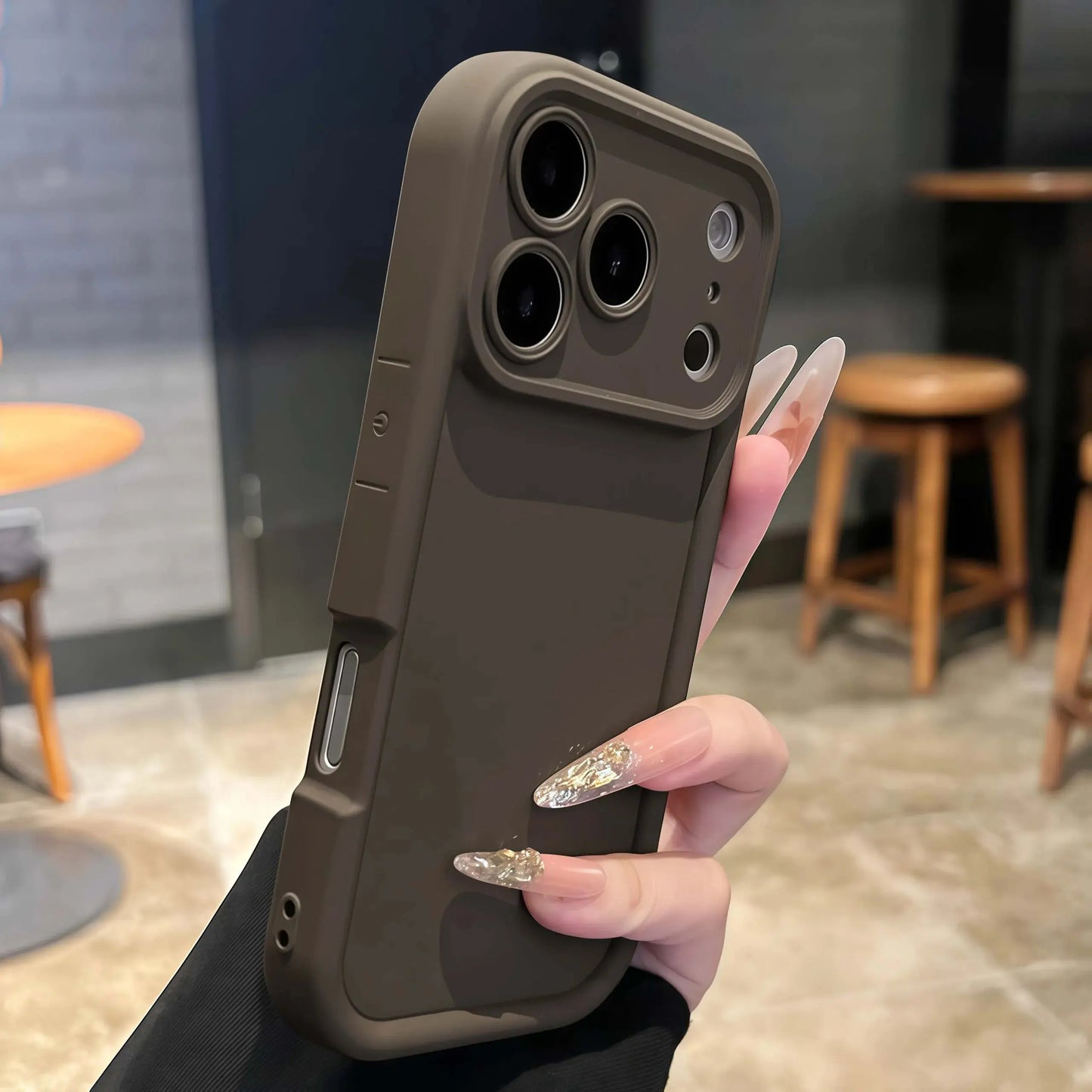 Thickened Shockproof Case for iPhone 17 16 15 14 13 12 11 Pro Max Pure Colour Cover for iPhone 17 Air 14 15 16 Plus Accessories Cloud Core