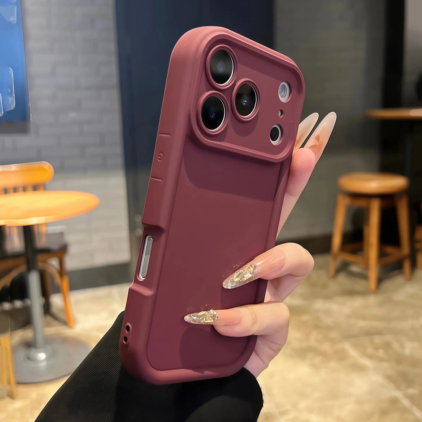 Thickened Shockproof Case for iPhone 17 16 15 14 13 12 11 Pro Max Pure Colour Cover for iPhone 17 Air 14 15 16 Plus Accessories Cloud Core