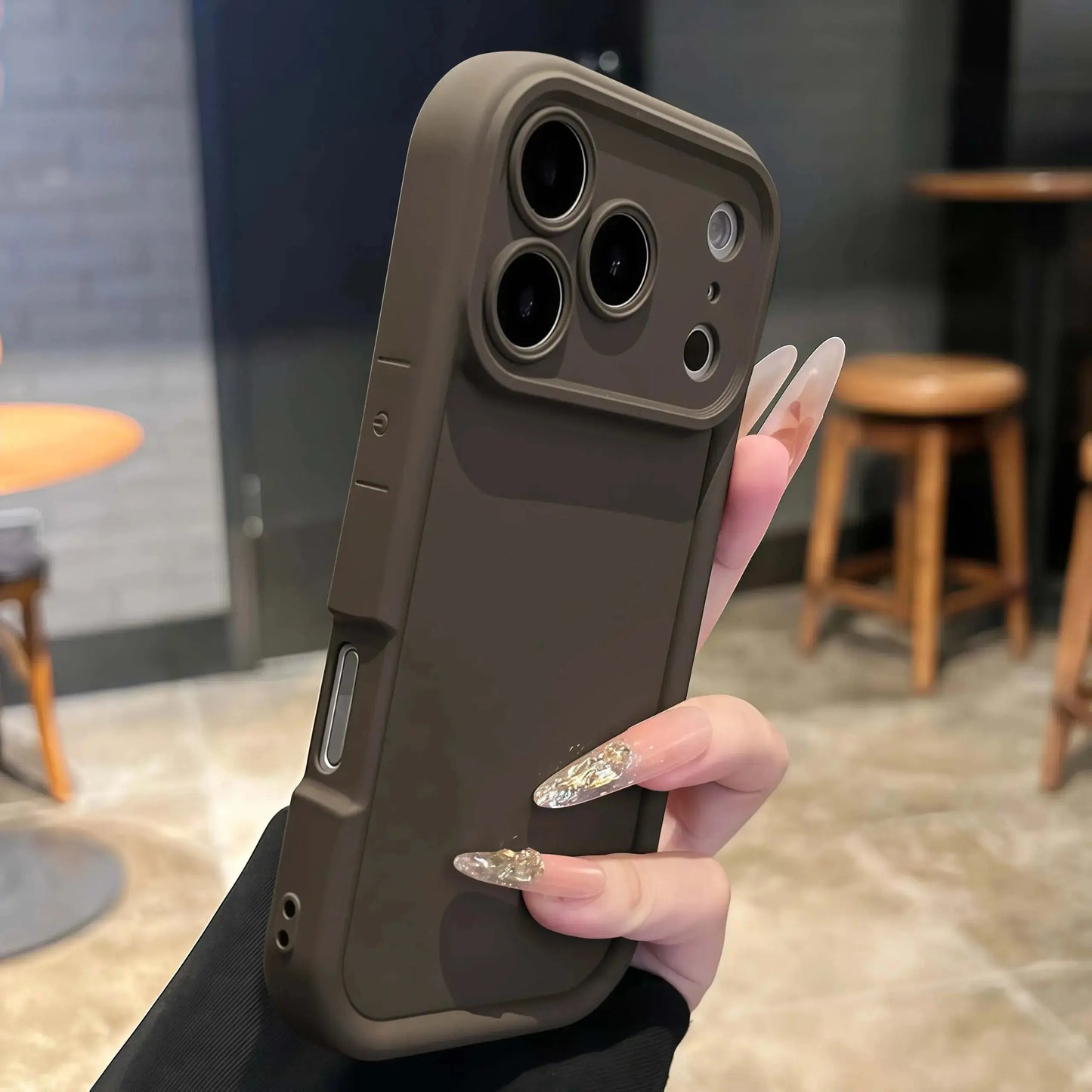Thickened Shockproof Case for iPhone 17 16 15 14 13 12 11 Pro Max Pure Colour Cover for iPhone 17 Air 14 15 16 Plus Accessories Cloud Core