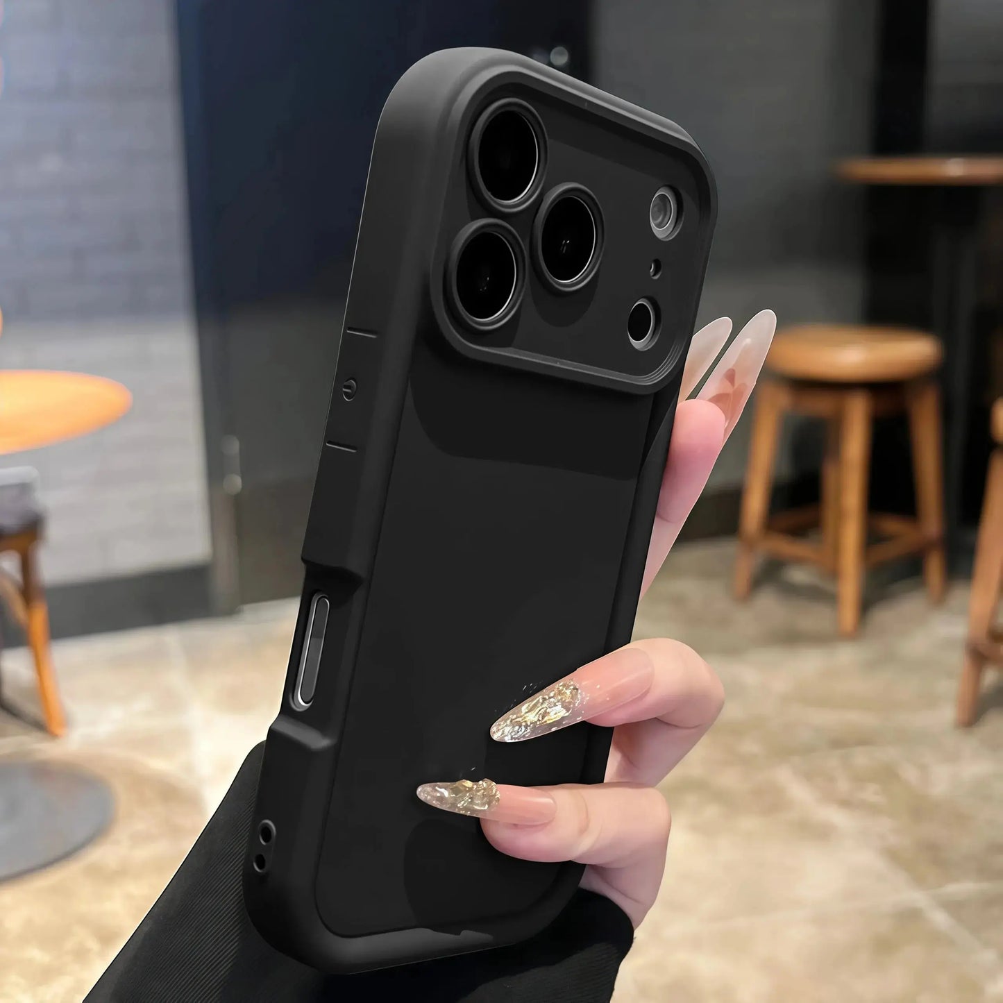 Thickened Shockproof Case for iPhone 17 16 15 14 13 12 11 Pro Max Pure Colour Cover for iPhone 17 Air 14 15 16 Plus Accessories Cloud Core
