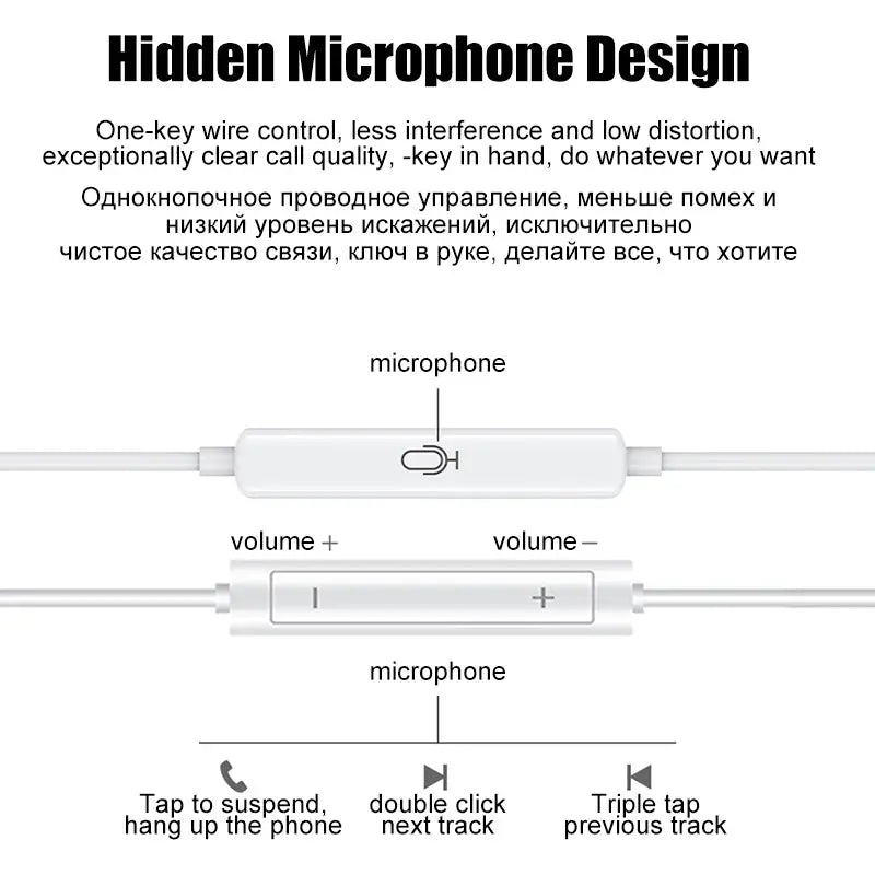 TypeC Earphones For iPhone 17 Air 16 15 14 13 12 11 Pro Max iPad Wired Earbuds 3.5mm Tablet Laptops Headphones Phone Accessories Cloud Core