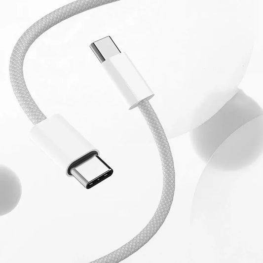 USB-C to Type C Color Cable For PD 60W Apple iPhone 15  Fast Charging For Samsung Huawei Xiaomi Type C Weaving Cable Accessories Cloud Core
