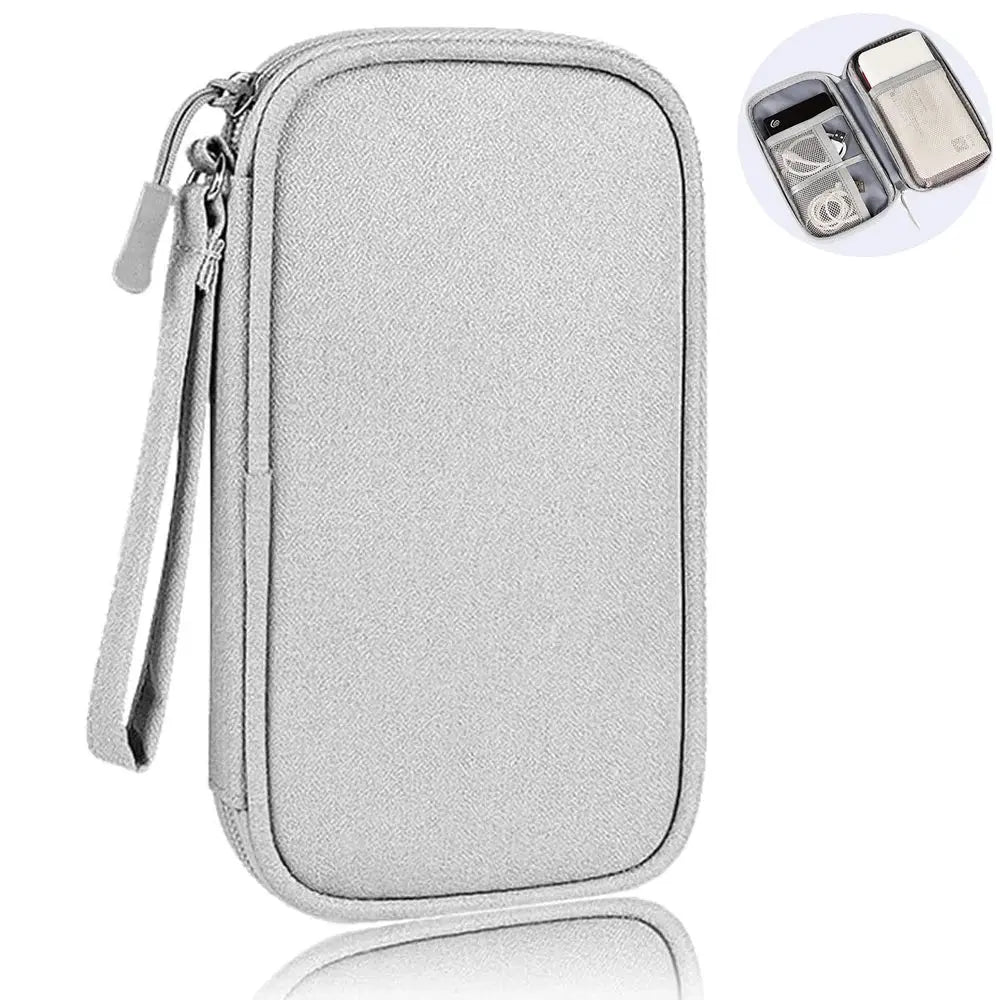 USB Cable Storage Bag Multifunctional Travel Portable Data Line Phone Charger Power Bank Electronic Accessories Organizer Cloud Core