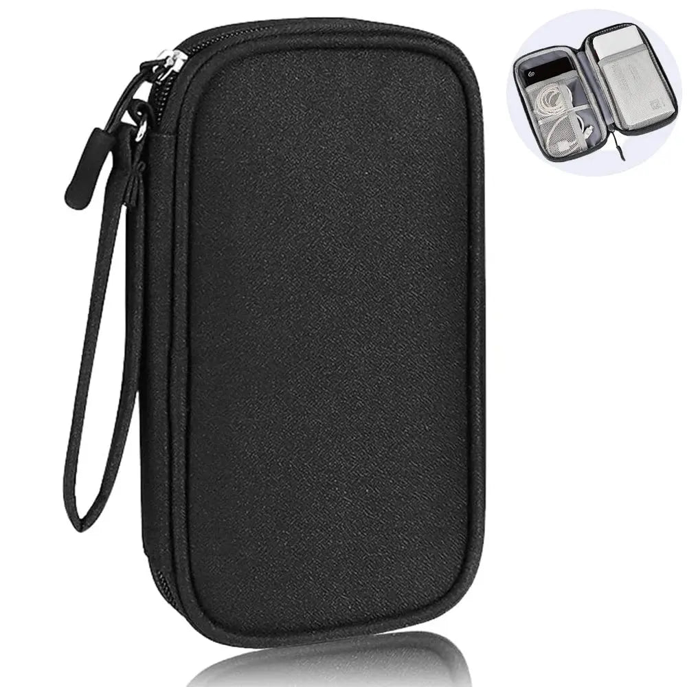 USB Cable Storage Bag Multifunctional Travel Portable Data Line Phone Charger Power Bank Electronic Accessories Organizer Cloud Core
