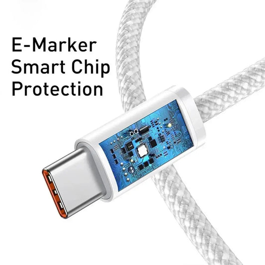 USB TYPE-C Cable For Apple iPhone 15 Pro Max PD 60W Fast Charging For Huawei Xiaomi Samsung Type C Weaving Cable Accessories Cloud Core