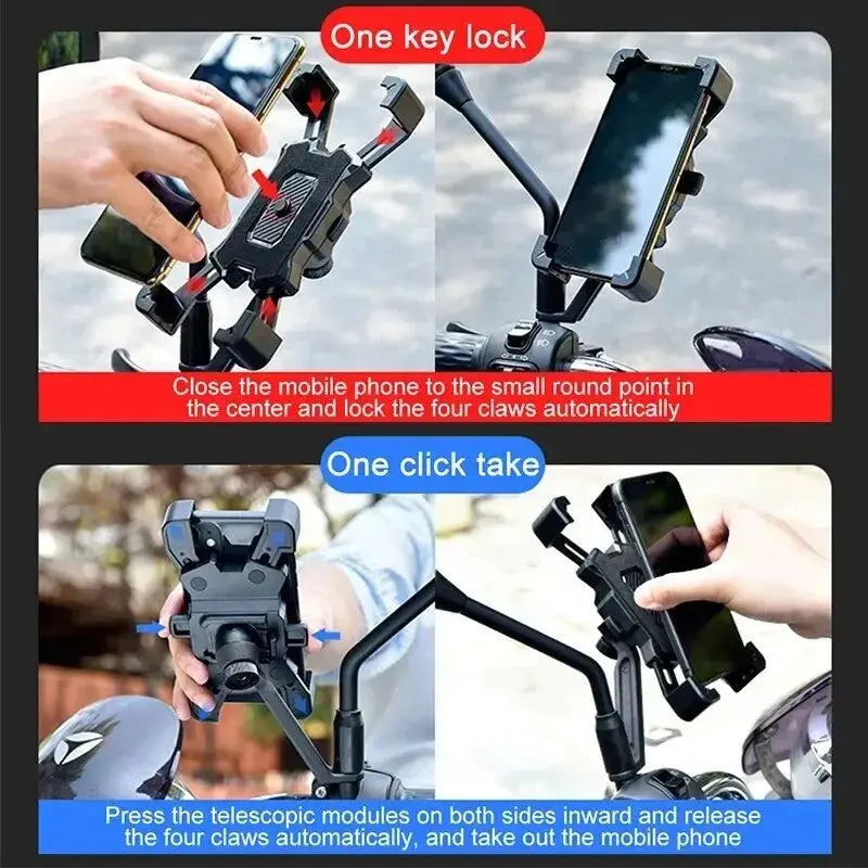 Universal 360° Rotatable Bicycle Phone Holder Non-slip Adjustable Motorcycle MTB Phone Stand Bike Riding Accessory Cloud Core